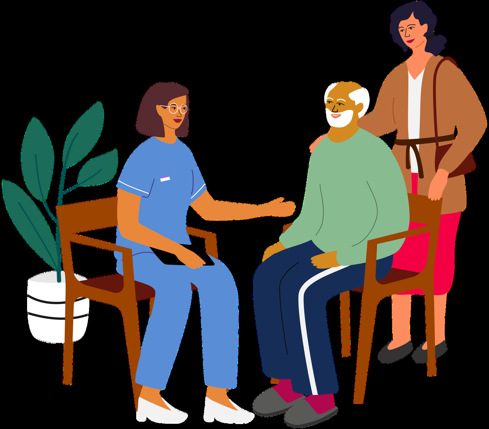 Caregiver support illustration