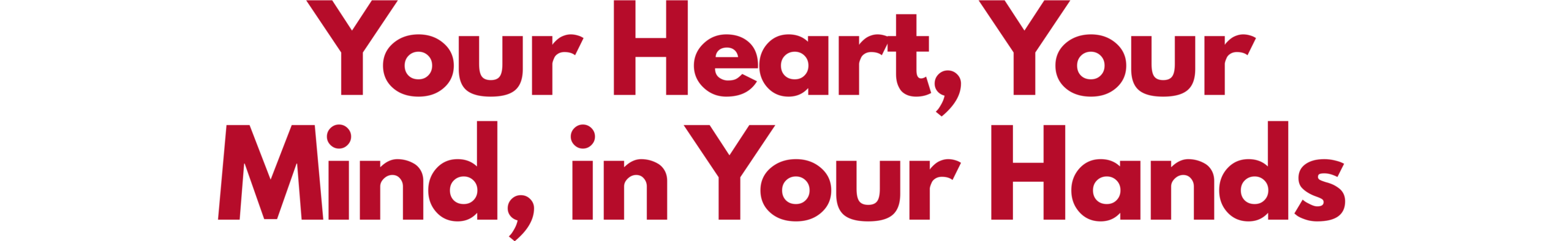 Your Heart, Your Mind, in Your Hands