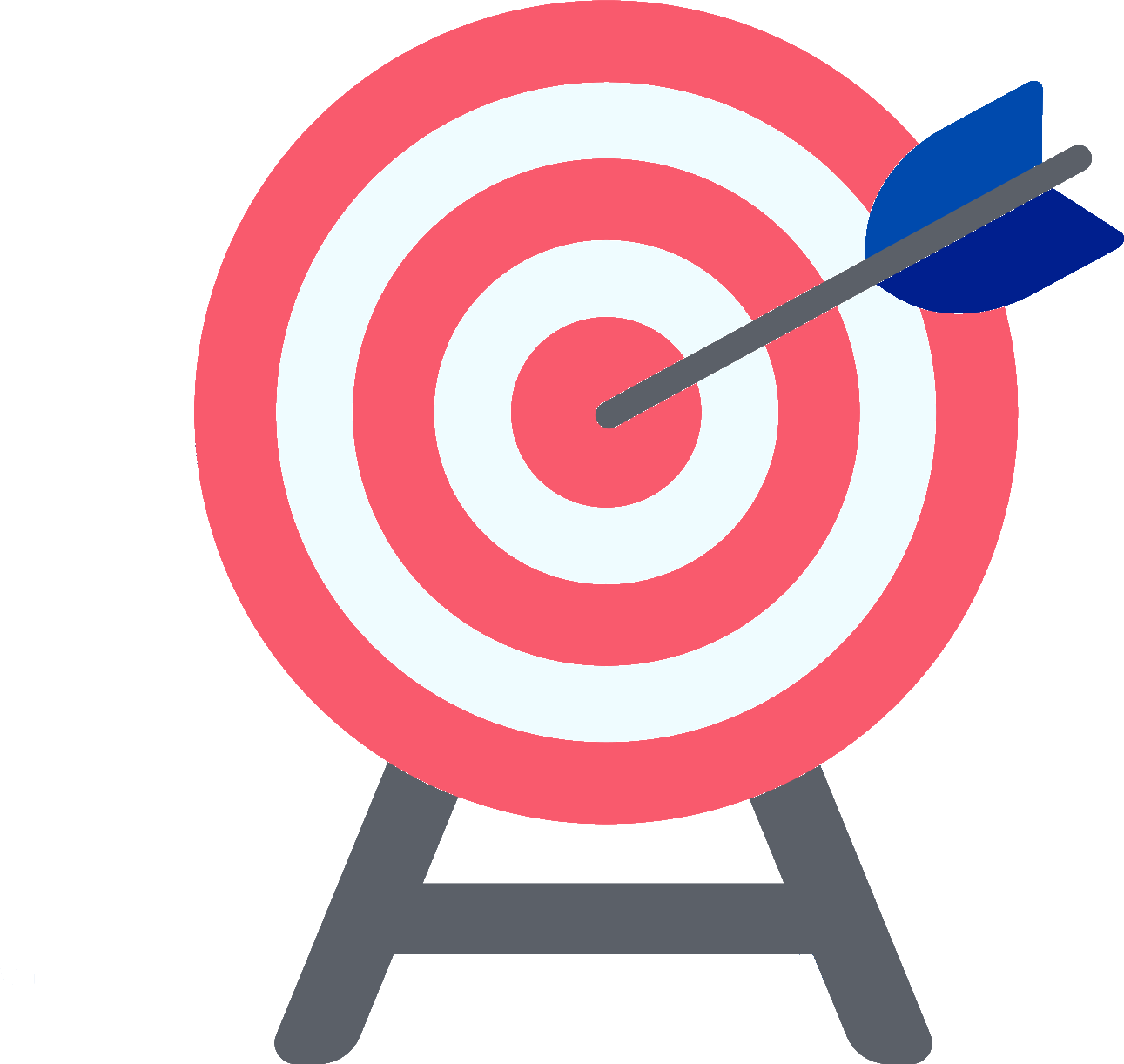 Target with arrow illustration