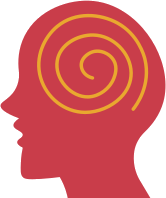 head with spiral brain