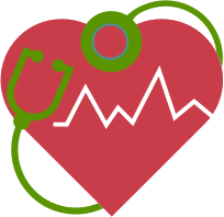 heart with stethoscope