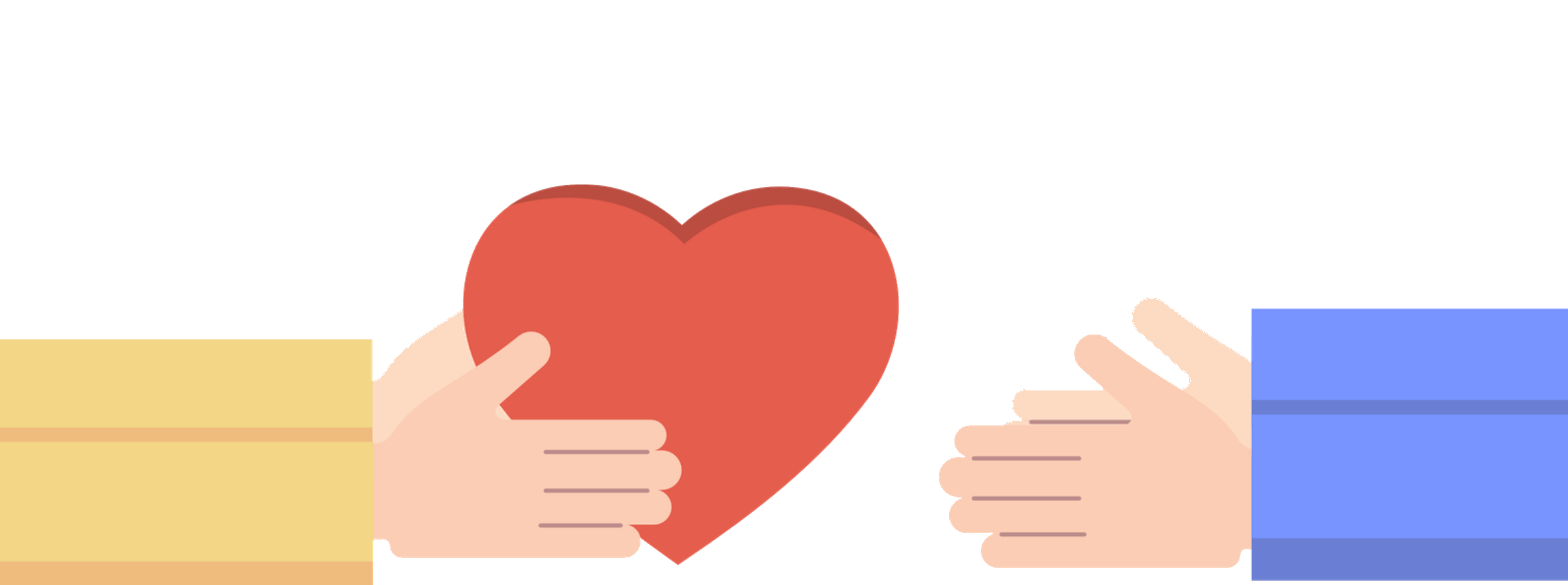 Hands holding a heart