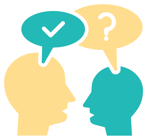 Communication speech bubbles illustration
