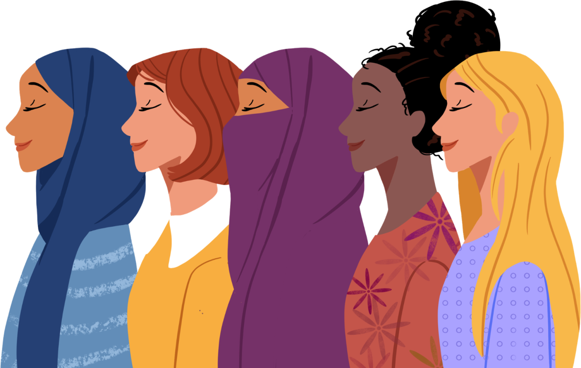 Diverse group of women illustrations
