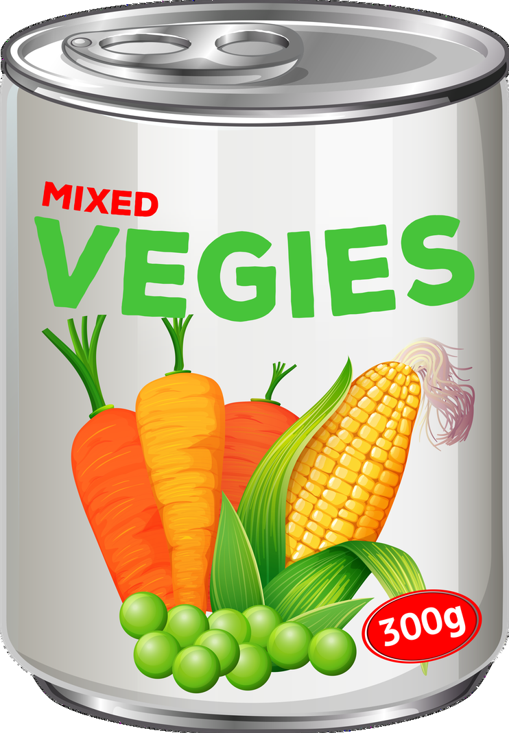 Mixed vegetables can